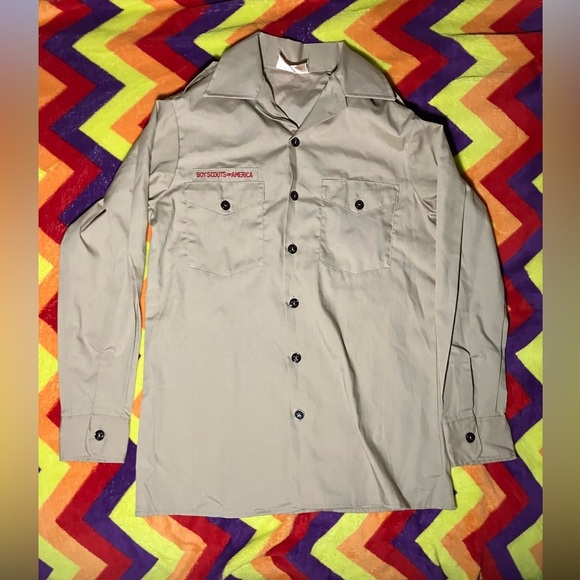 Boy Scouts of America long sleeve uniform shirt - Picture 1 of 3
